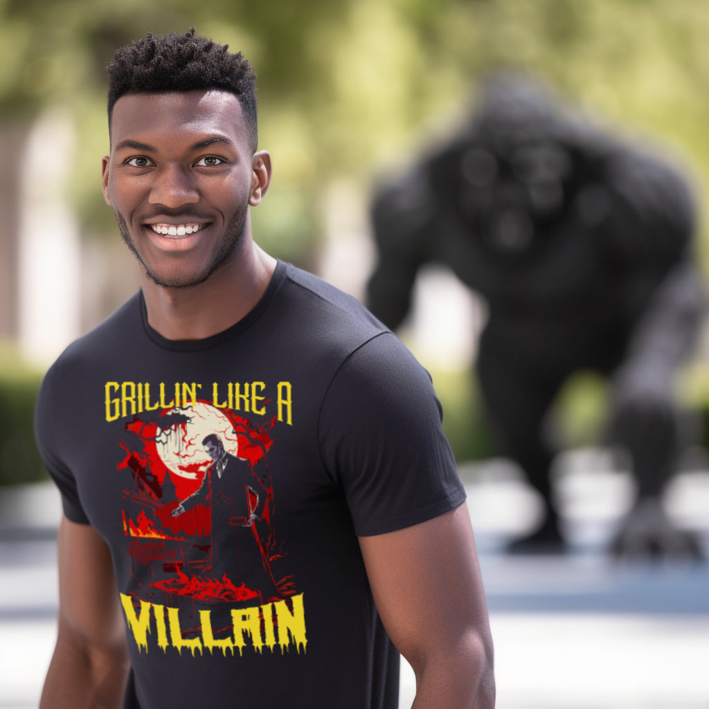 Grillin' like a Villain Dracula Unisex Retail Fit T-Shirt