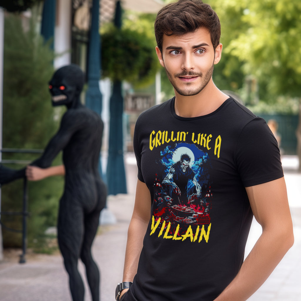 Grillin' like a Villain Ghoul Unisex Retail Fit T-Shirt