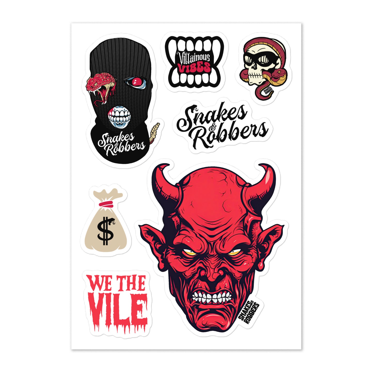 Devil Sticker sheet