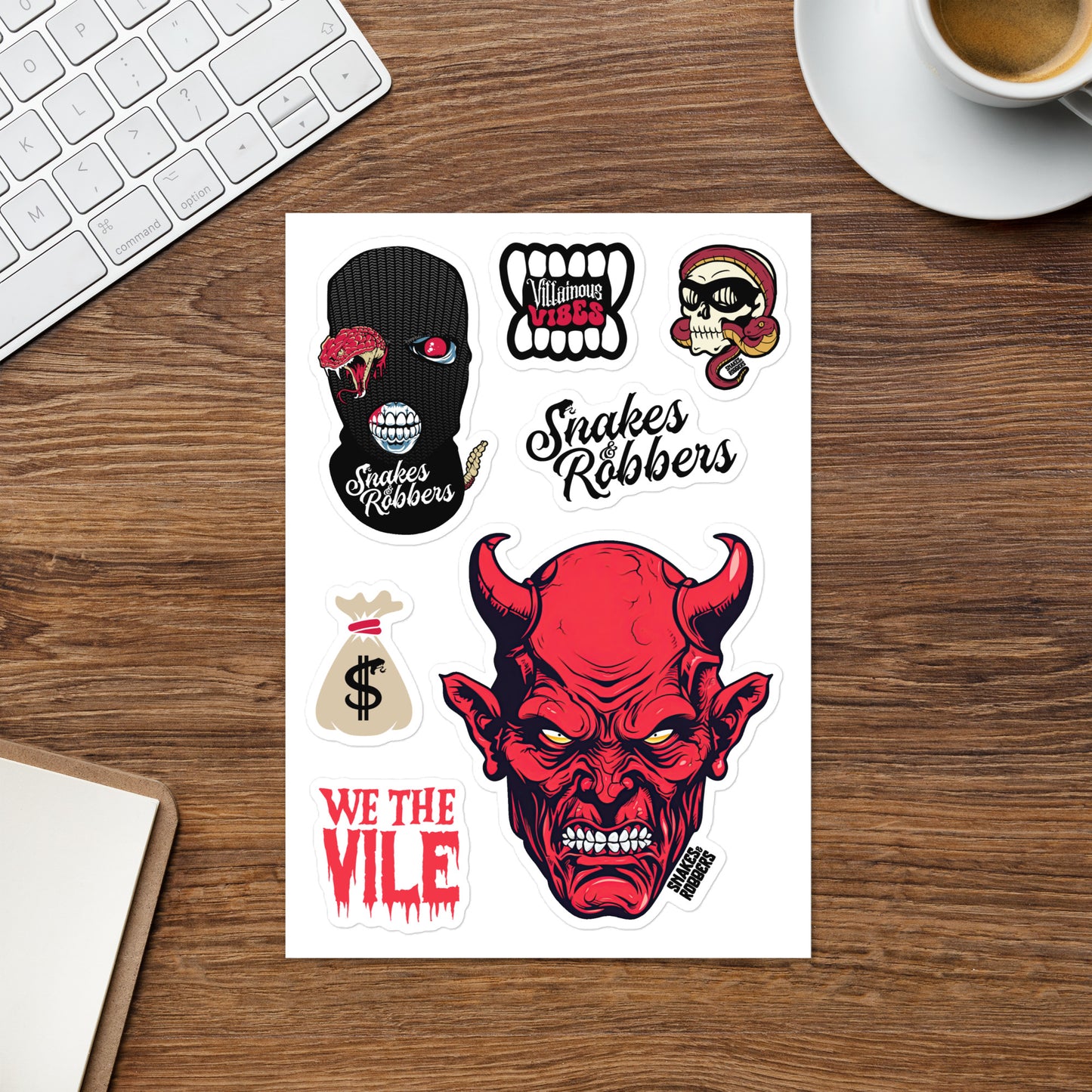 Devil Sticker sheet