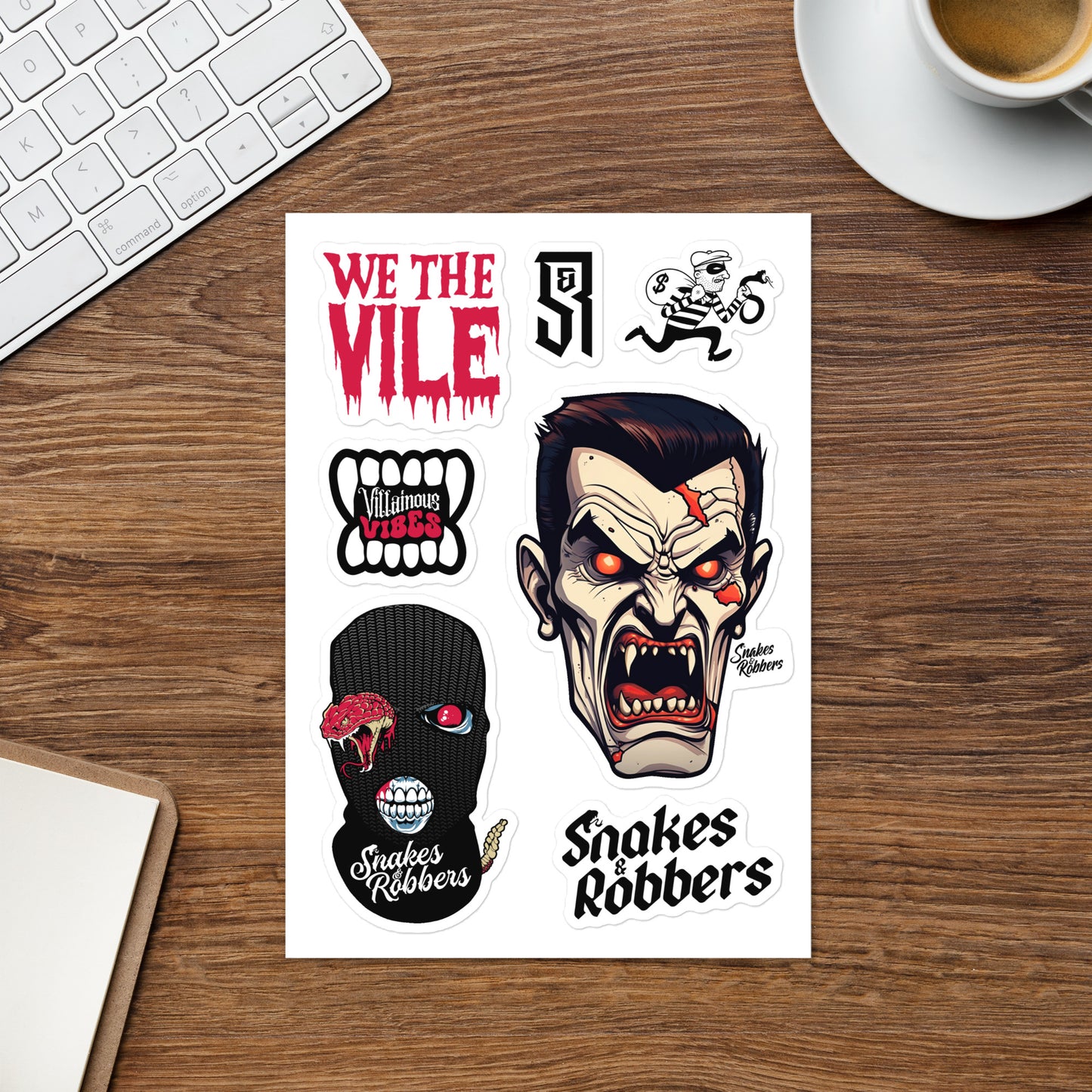 Dracula Sticker sheet