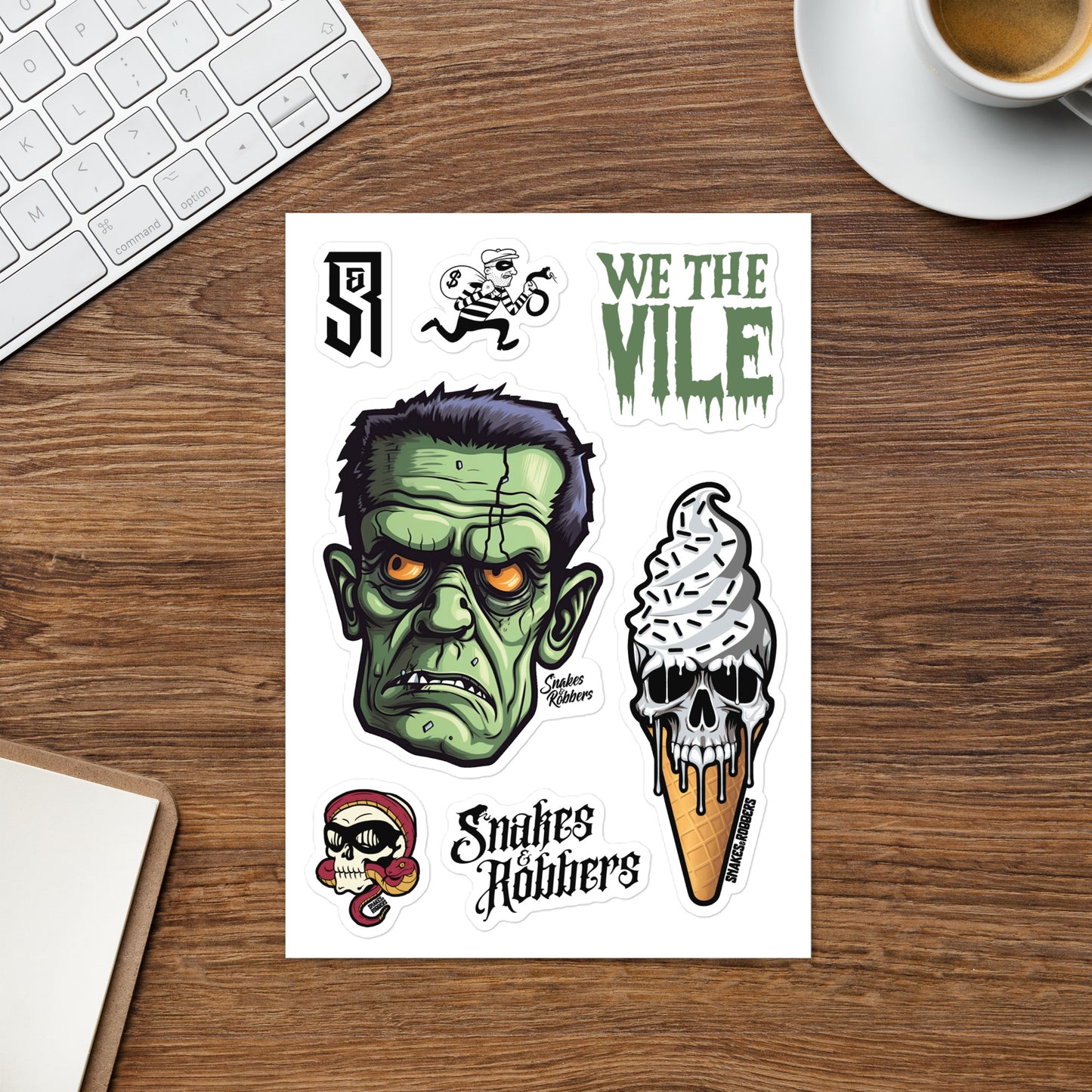 Frankenstein Sticker sheet