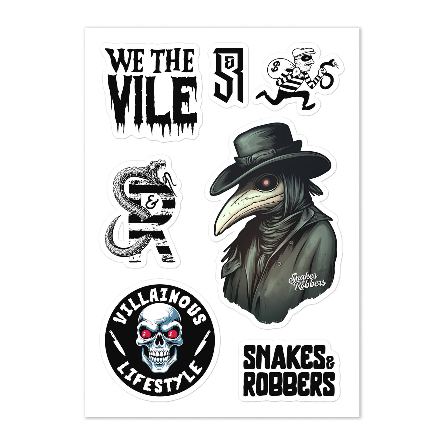 Plague Doctor Sticker sheet