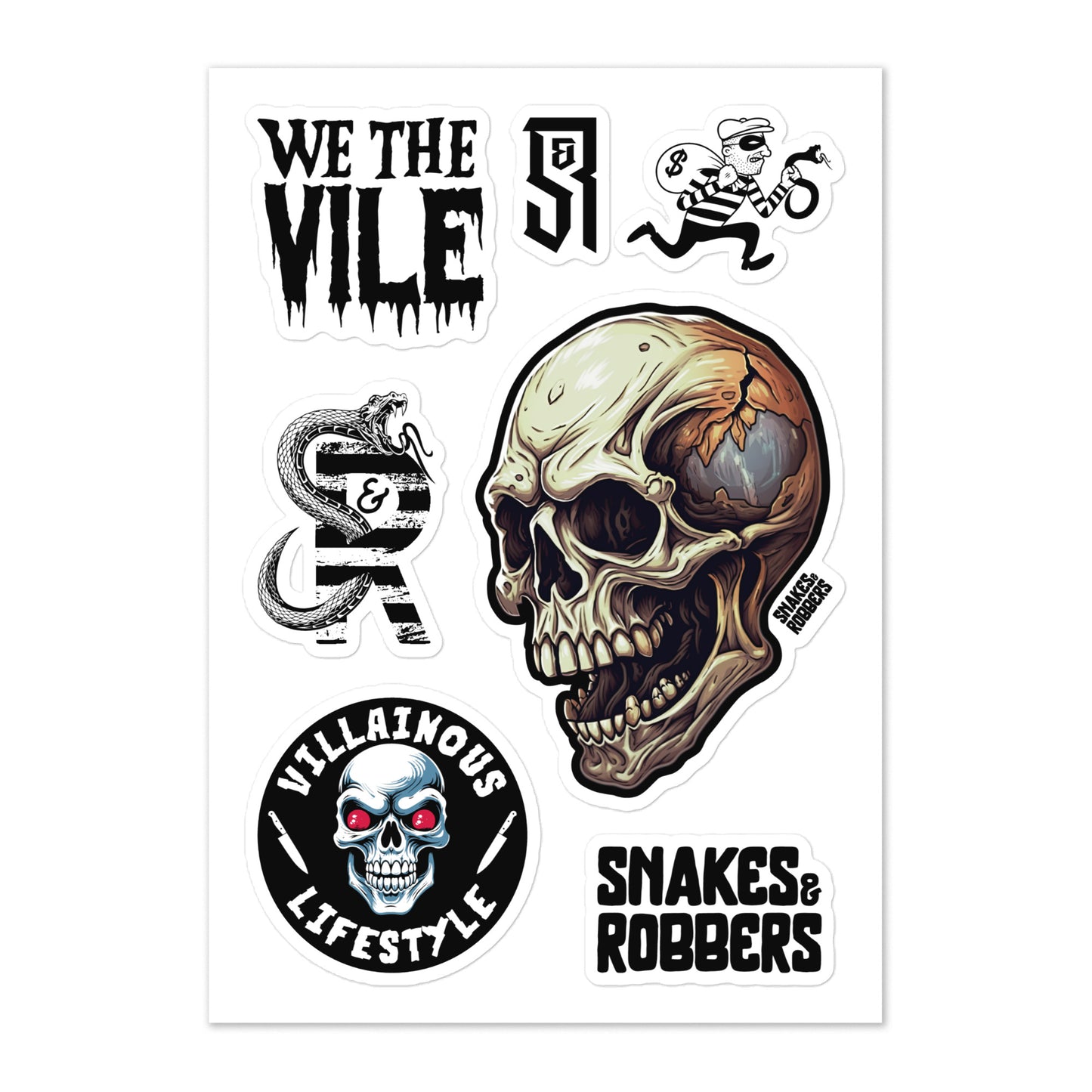 Skeleton Sticker sheet