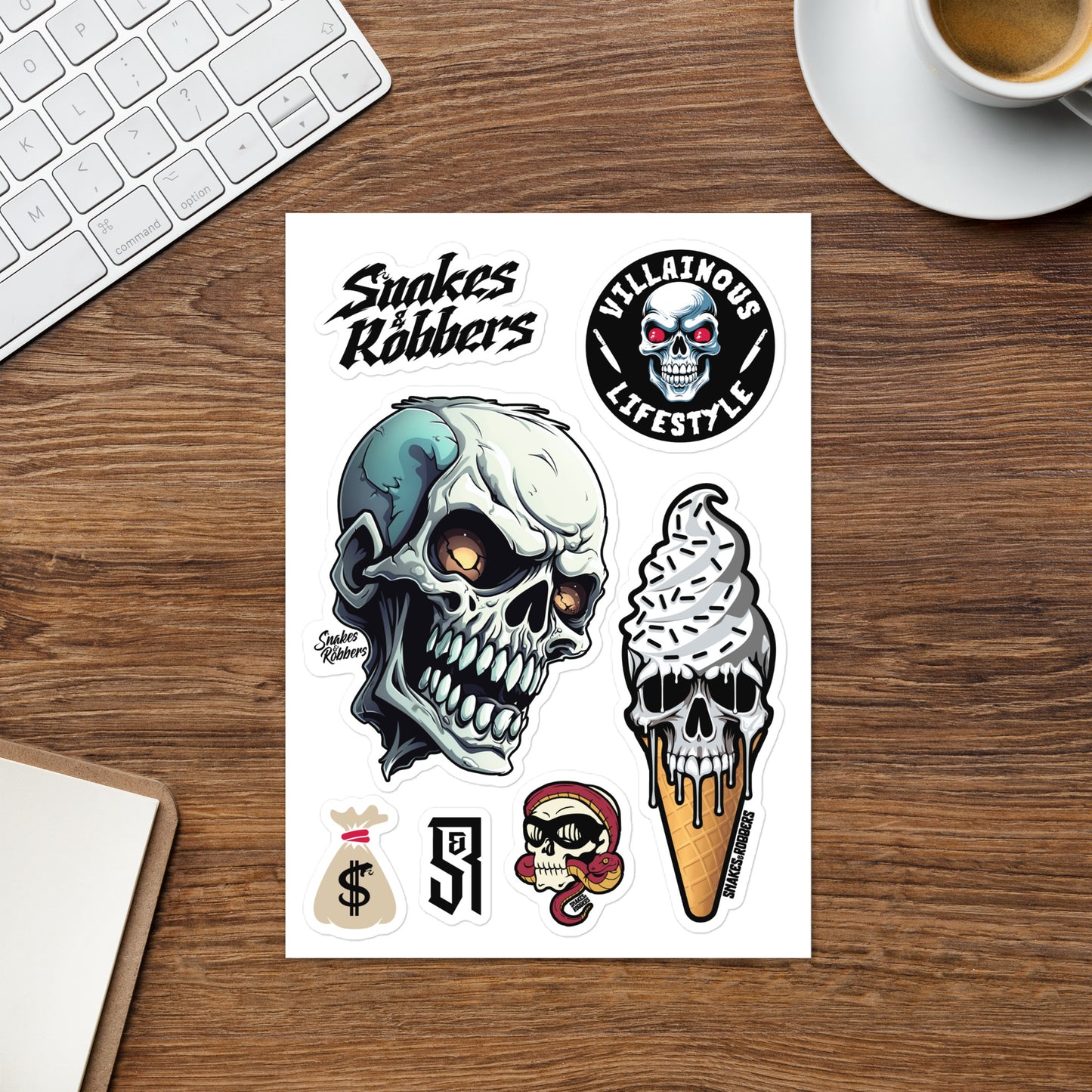 Skeleton Sticker sheet