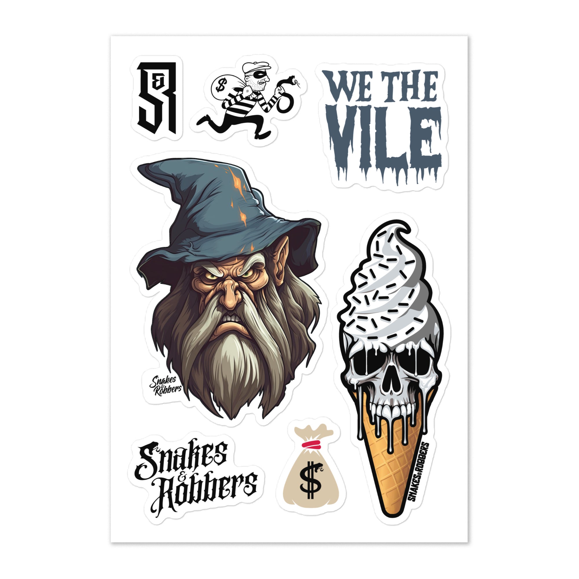 Wizard Rocket Sticker Wizard Sticker sheet – Snakes & Robbers