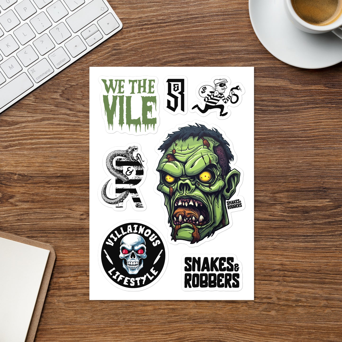 Zombie Sticker sheet