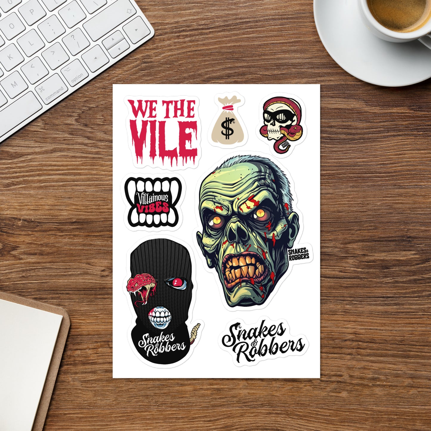 Zombie Sticker sheet