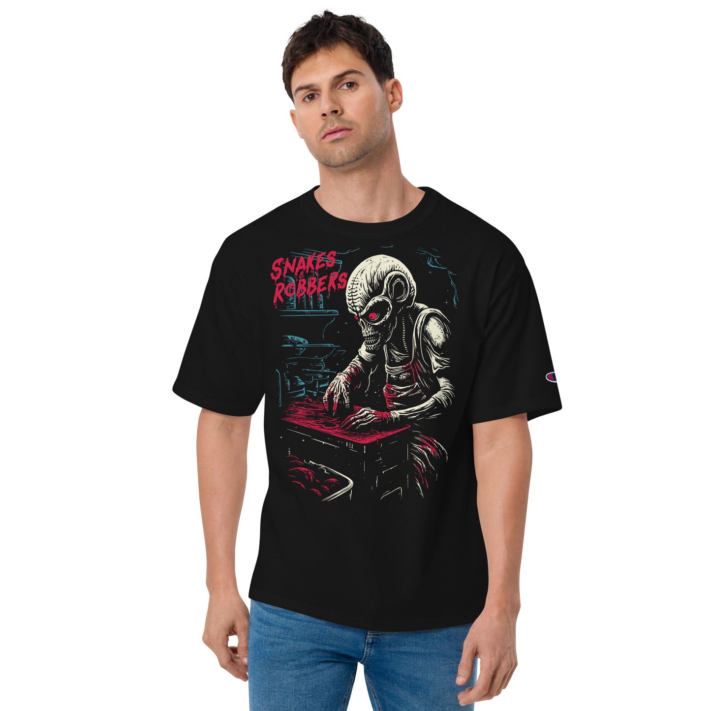 Butcher Shop Alien Men's Champion Relaxed Fit T-shirt