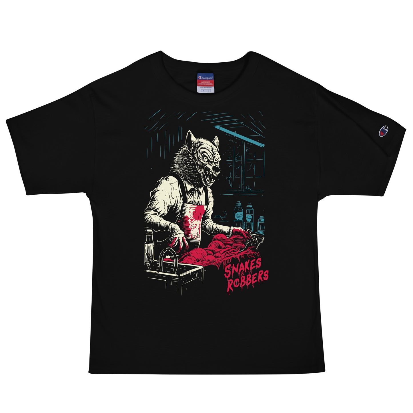 Butcher Shop Werewolf Men's Champion Relaxed Fit T-shirt