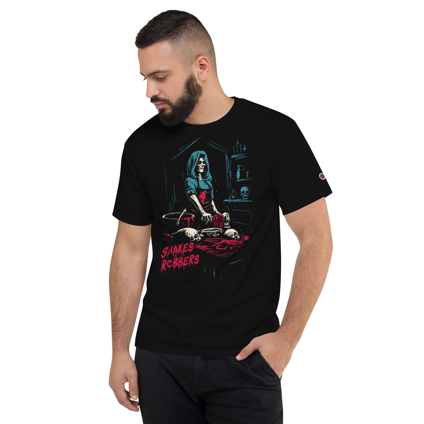 Butcher Shop Witch Men's Champion Relaxed Fit T-shirt