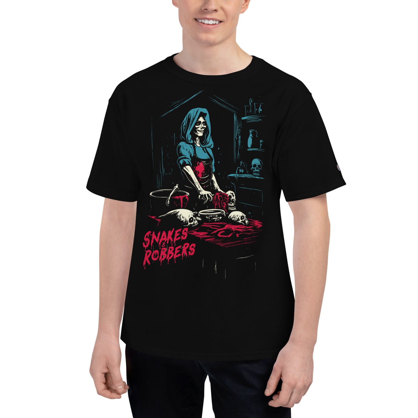 Butcher Shop Witch Men's Champion Relaxed Fit T-shirt