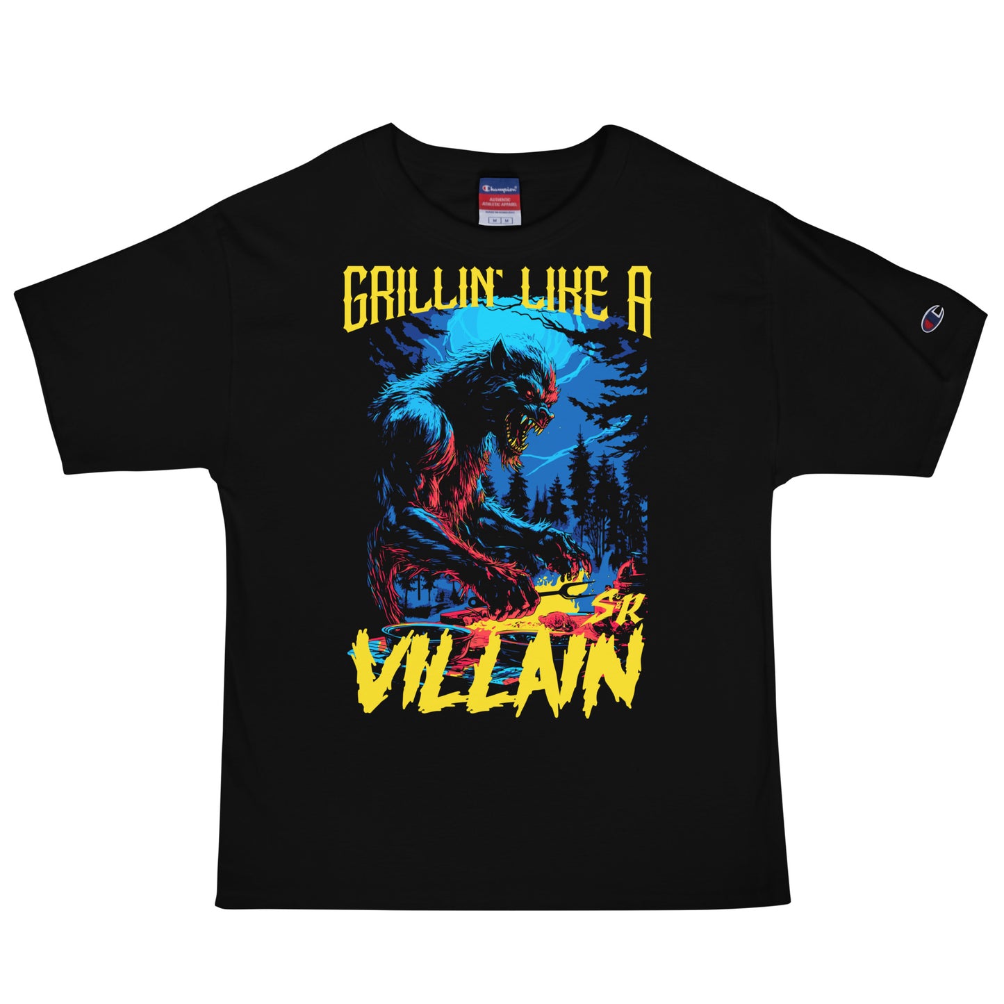 Grillin' like a Villain Werewolf Men's Champion Relaxed Fit T-shirt