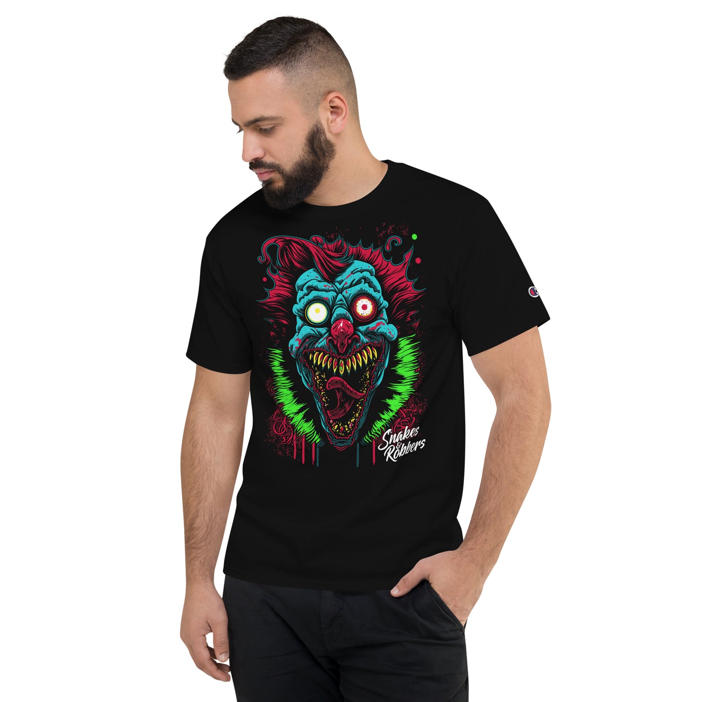 Psychedelic Clown Men's Champion Relaxed Fit T-shirt