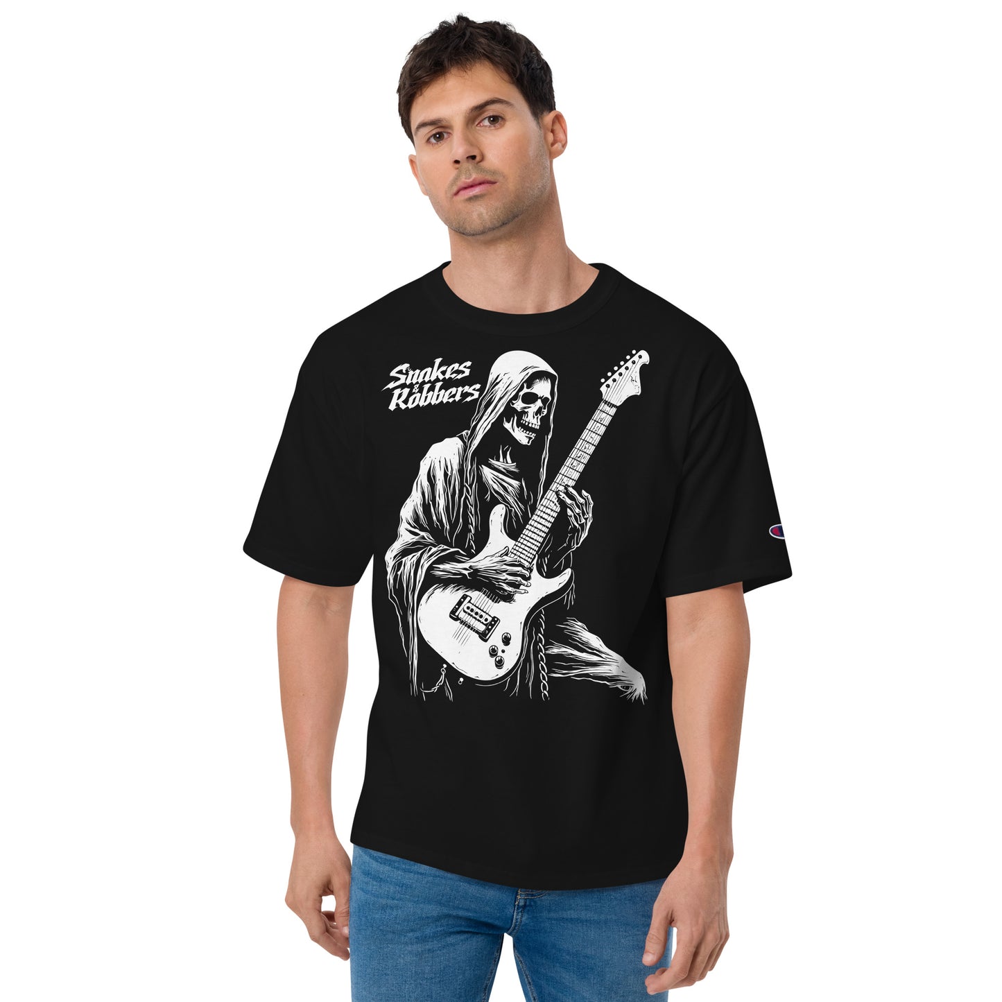 Rock Star Grim Reaper Men's Champion Relaxed Fit T-shirt