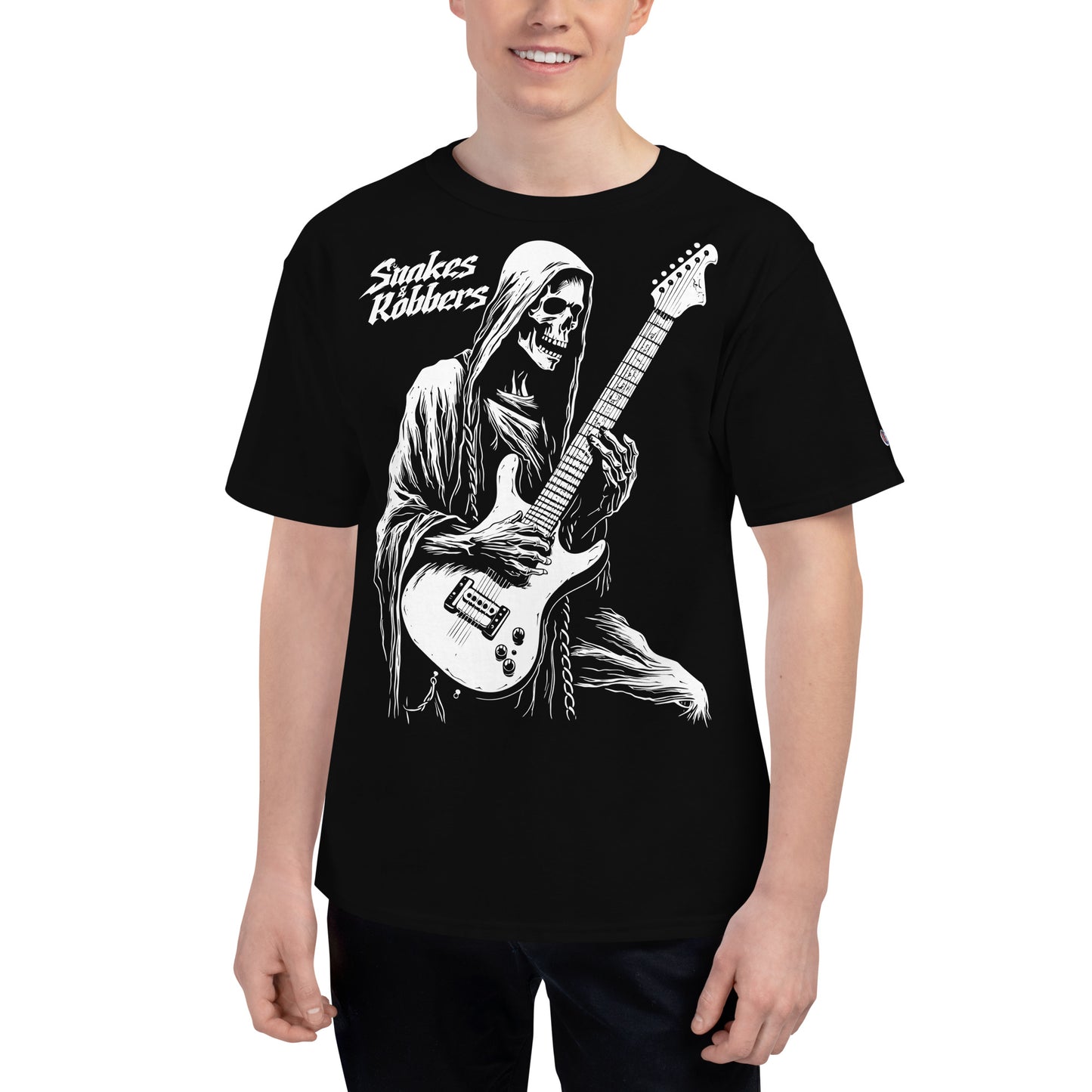 Rock Star Grim Reaper Men's Champion Relaxed Fit T-shirt