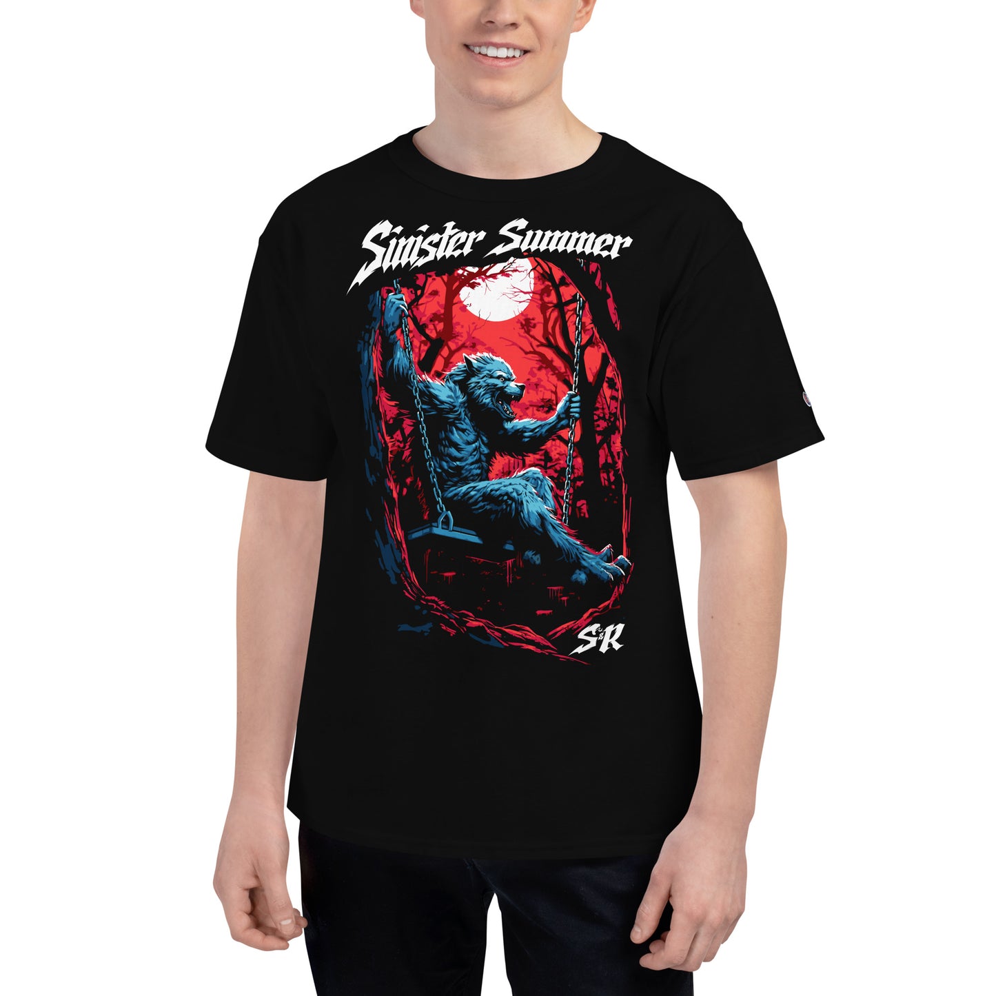 Sinister Summer Werewolf Men's Champion Relaxed Fit T-shirt