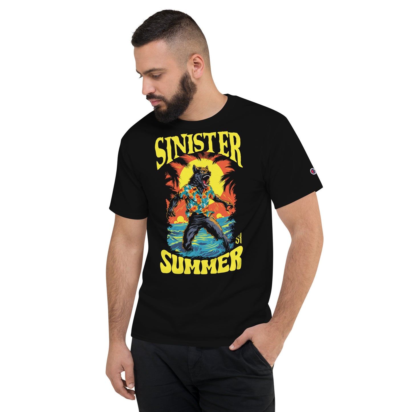 Sinister Summer Werewolf Men's Champion Relaxed Fit T-shirt