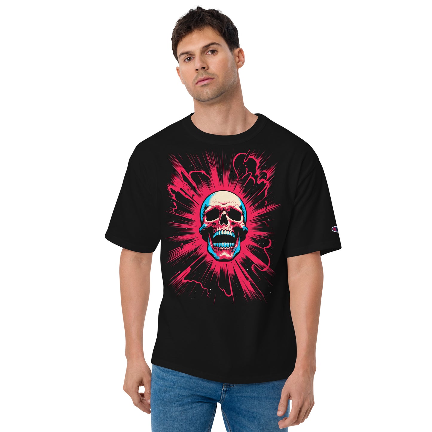 Cosmic Skull Men's Champion Relaxed Fit T-shirt