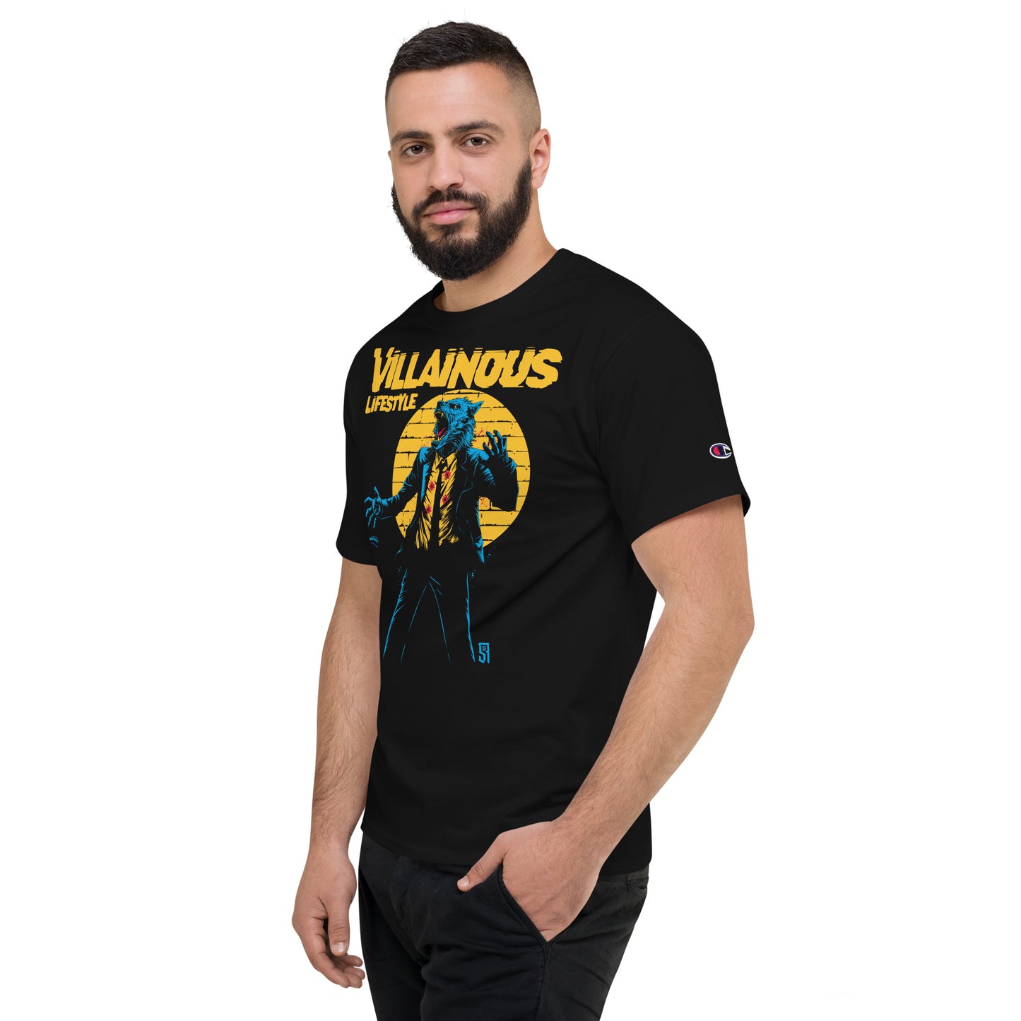 Villainous Lifestyle Werewolf Shootout Men's Champion Relaxed Fit T-shirt