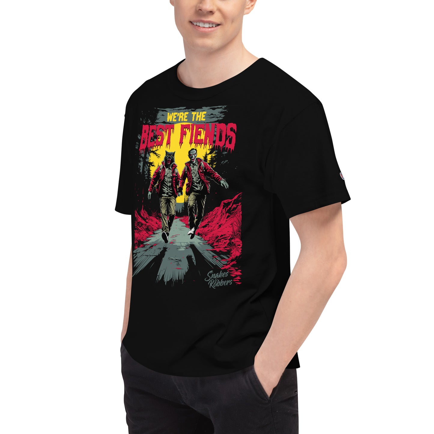 We're the Best Fiends Men's Champion Relaxed Fit T-shirt