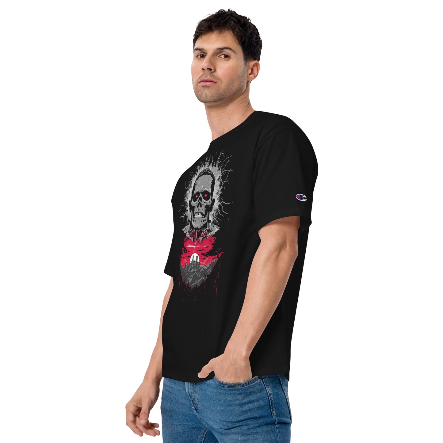 Classics Frankenstein's Monster Men's Champion Relaxed Fit T-shirt