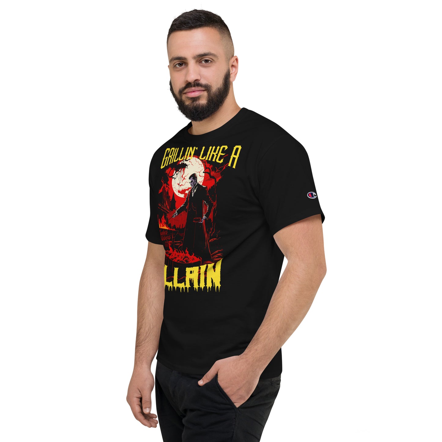 Grillin' like a Villain Dracula Men's Champion Relaxed Fit T-shirt