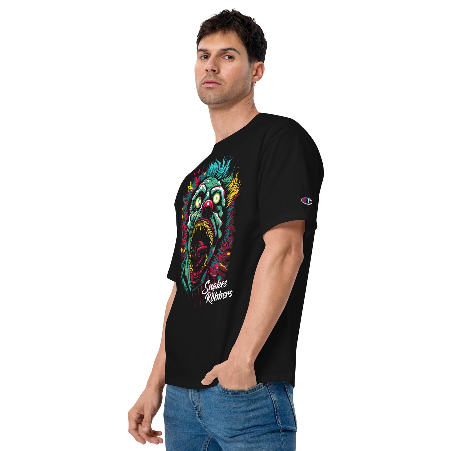 Psychedelic Clown Men's Champion Relaxed Fit T-shirt