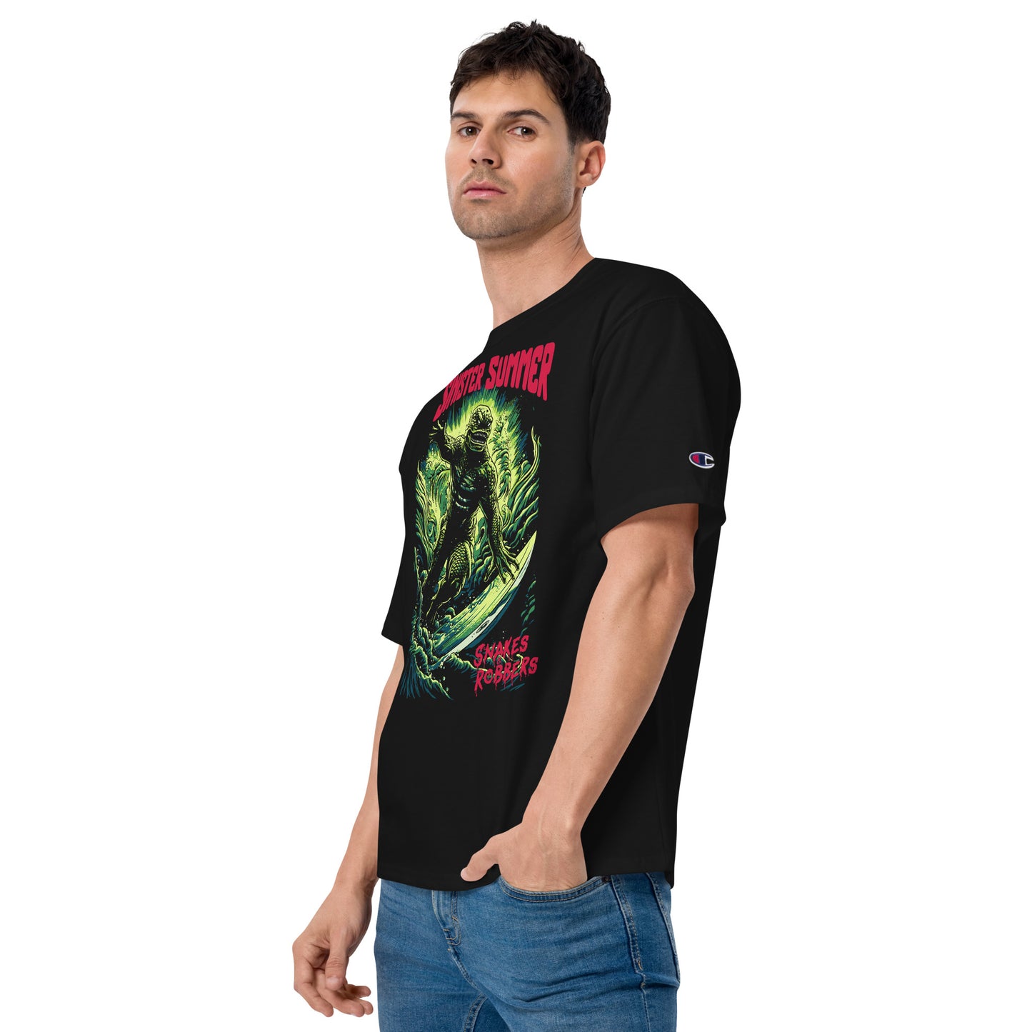 Sinister Summer Creature Men's Champion Relaxed Fit T-shirt