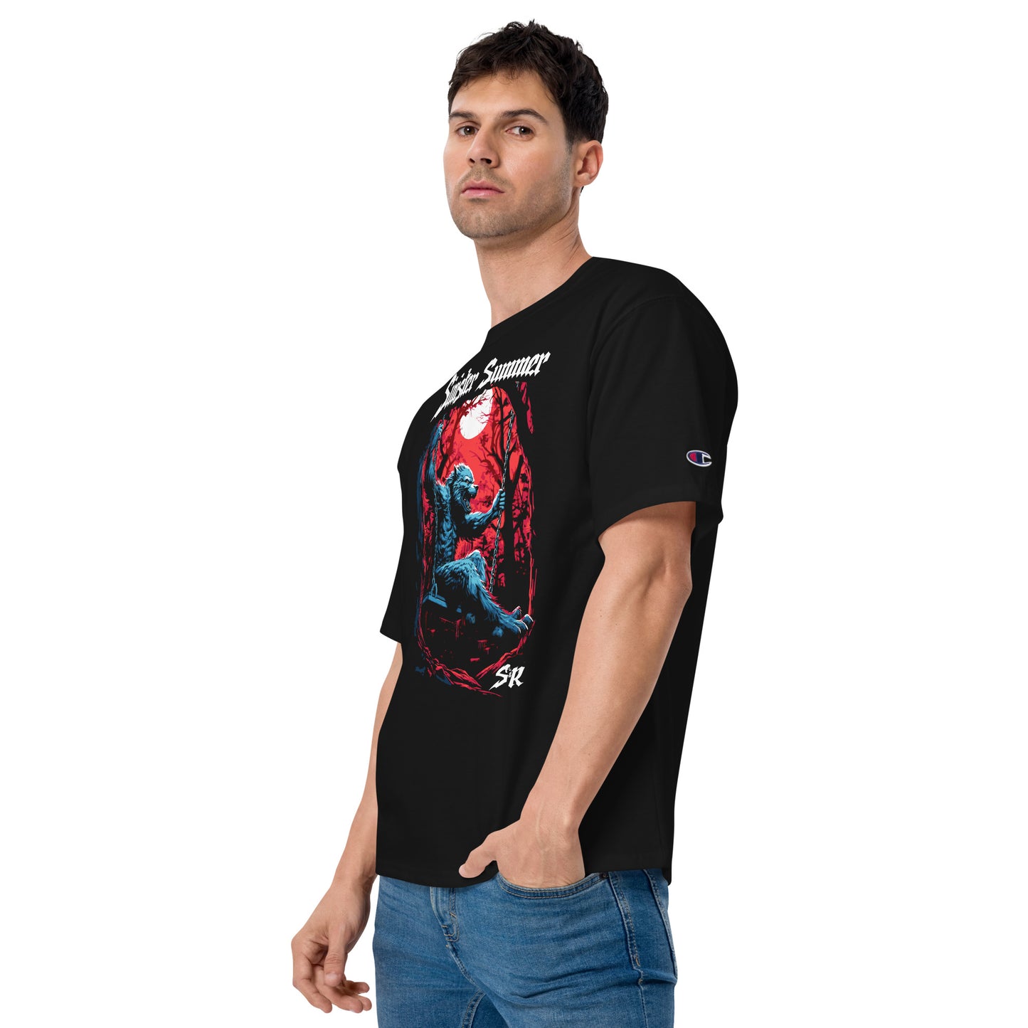 Sinister Summer Werewolf Men's Champion Relaxed Fit T-shirt