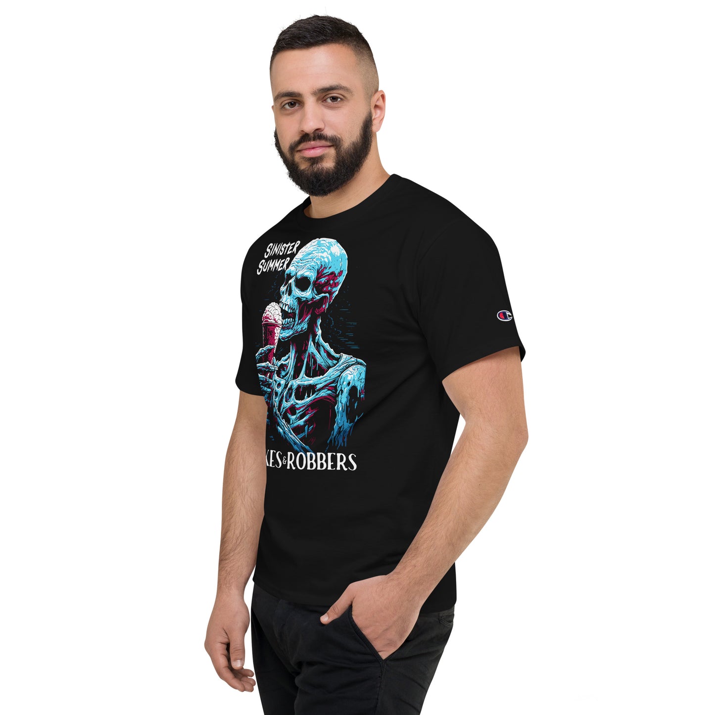 Sinister Summer Zombie Men's Champion Relaxed Fit T-shirt