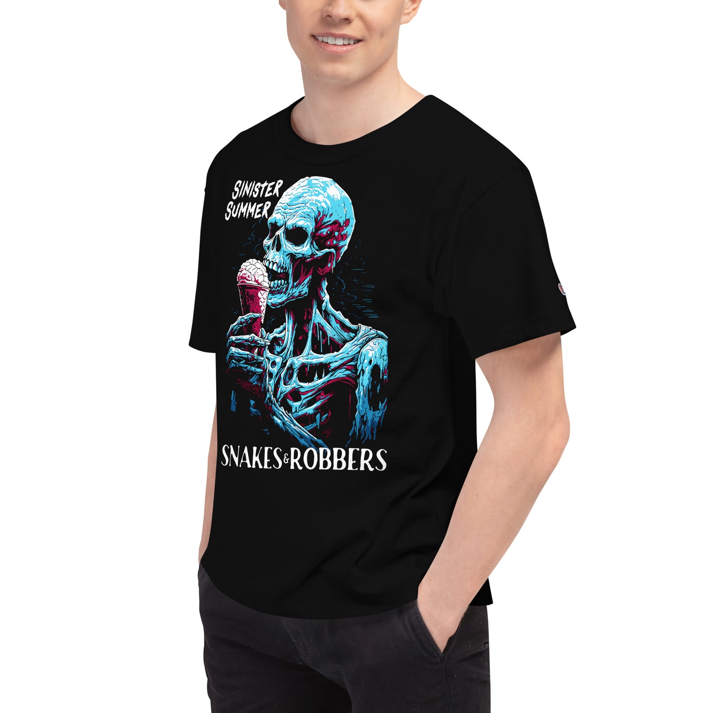 Sinister Summer Zombie Men's Champion Relaxed Fit T-shirt