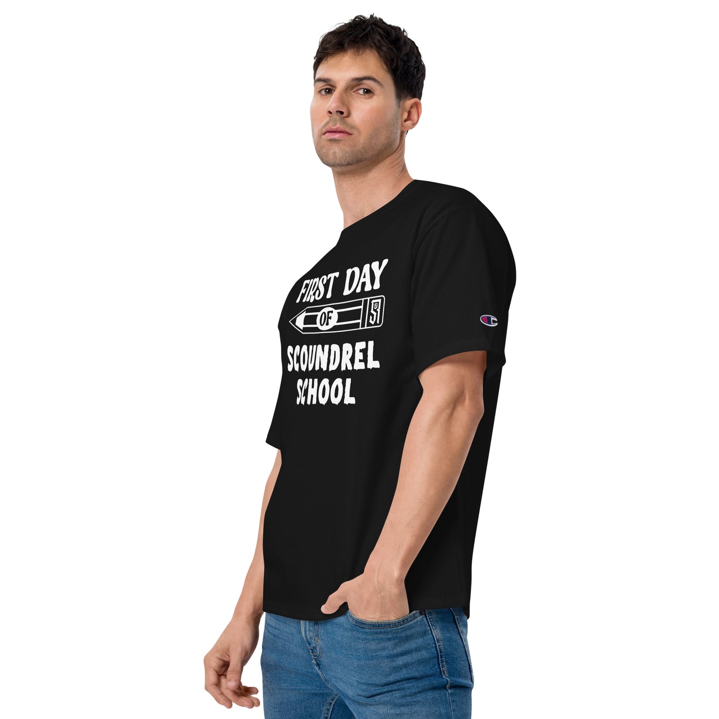 First Day of Scoundrel School Men's Champion Relaxed Fit T-shirt