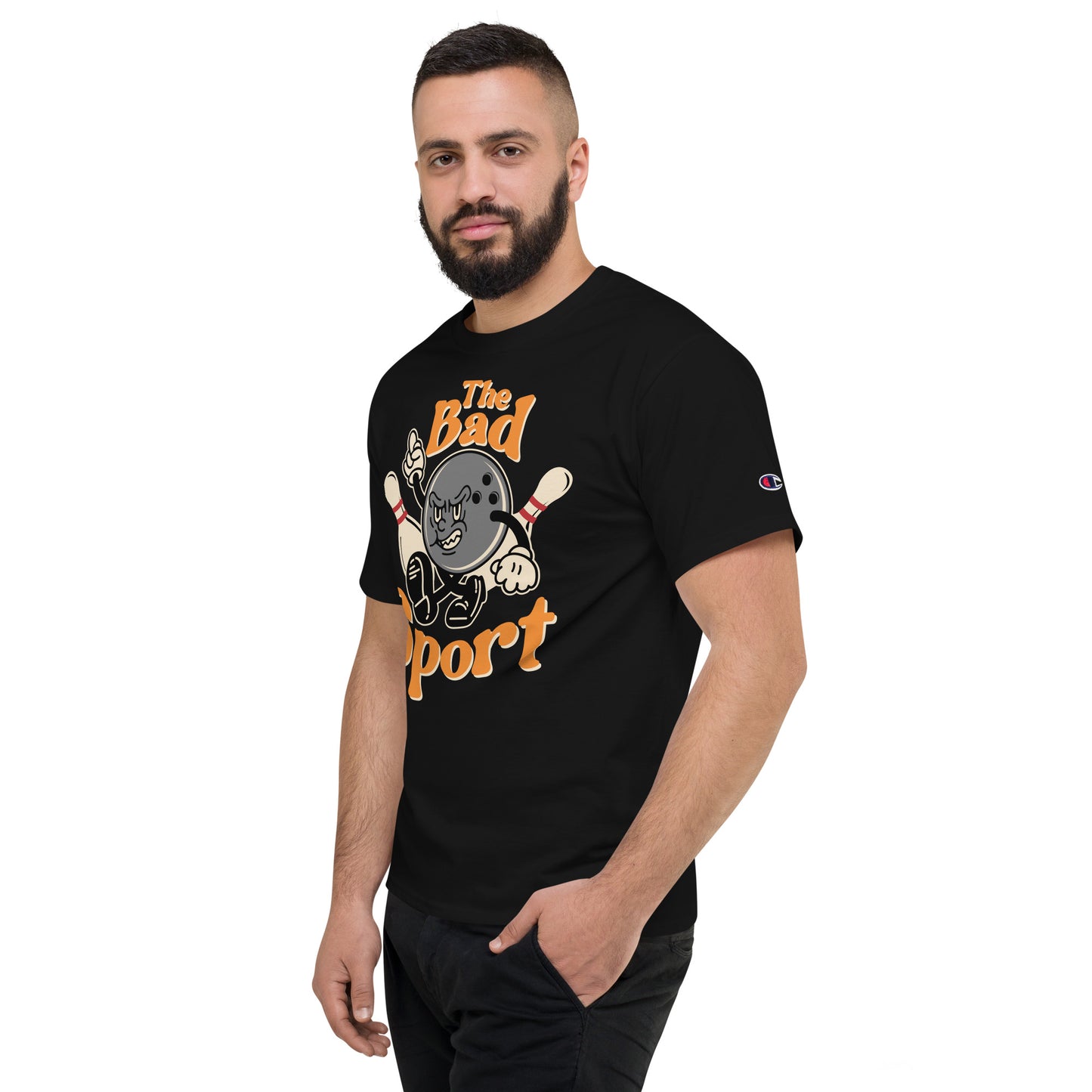 Bowling The Bad Sport Men's Champion Relaxed Fit T-shirt