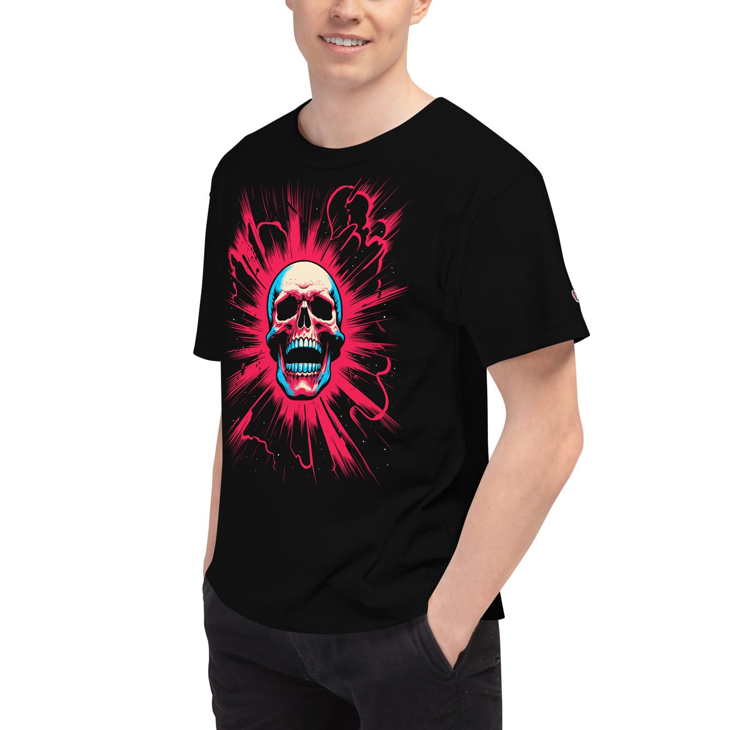 Cosmic Skull Men's Champion Relaxed Fit T-shirt