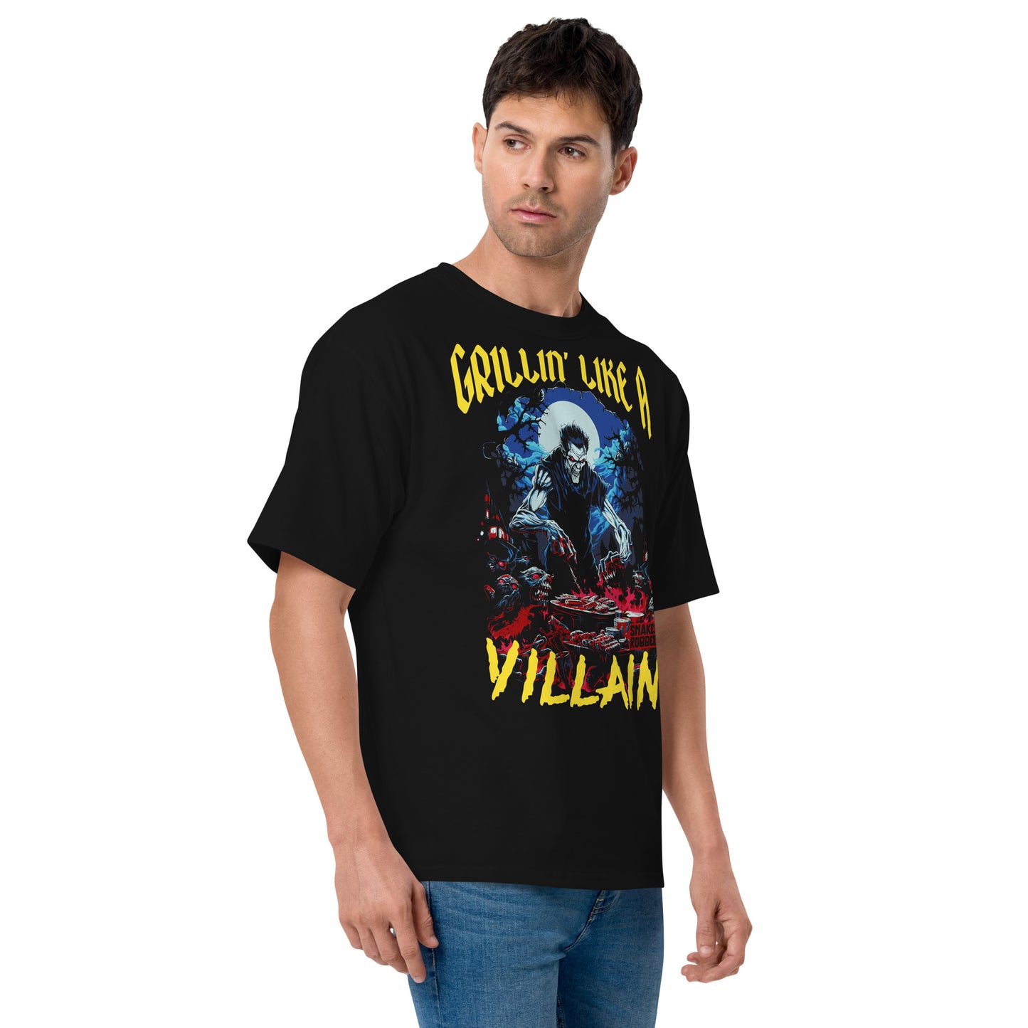 Grillin' like a Villain Ghoul Men's Champion Relaxed Fit T-shirt