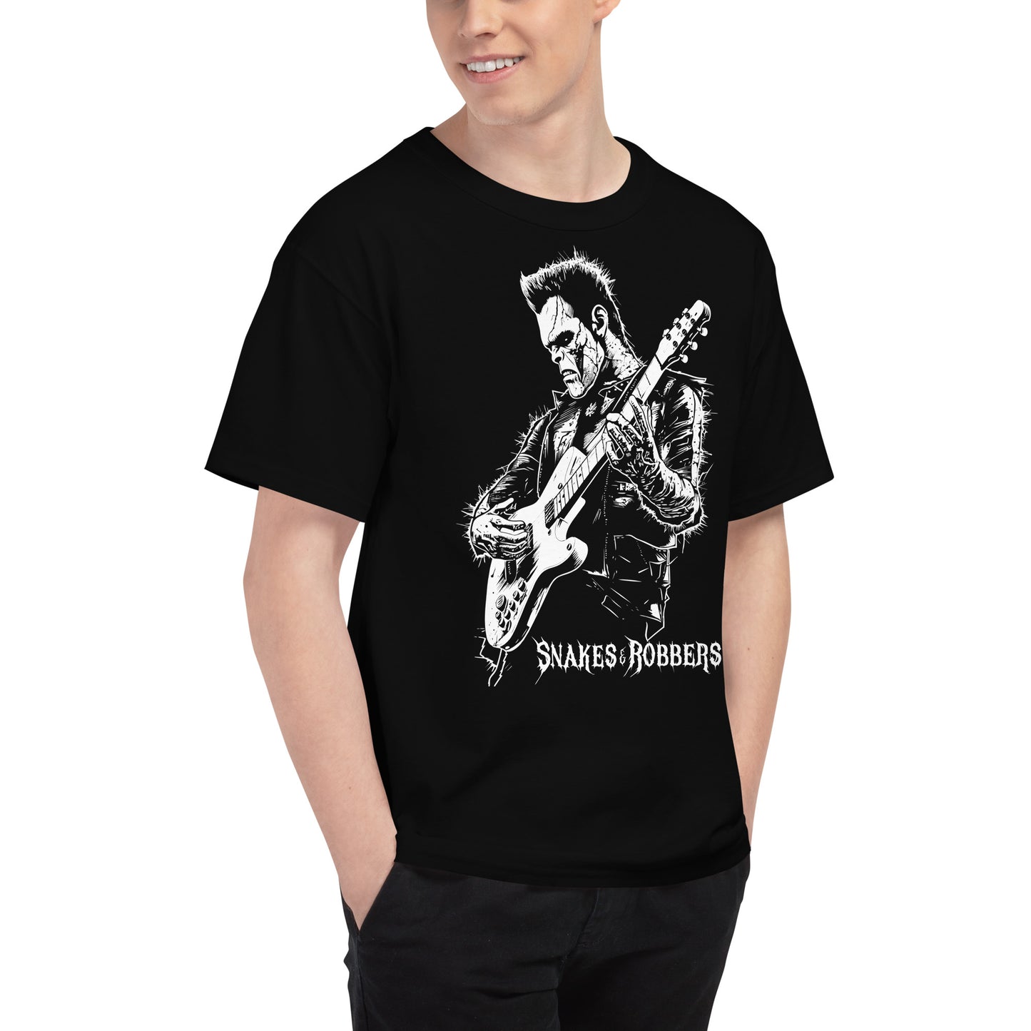 Rock Star Frankenstein Men's Champion Relaxed Fit T-shirt