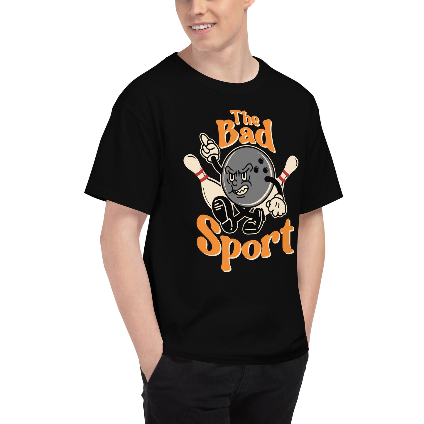 Bowling The Bad Sport Men's Champion Relaxed Fit T-shirt