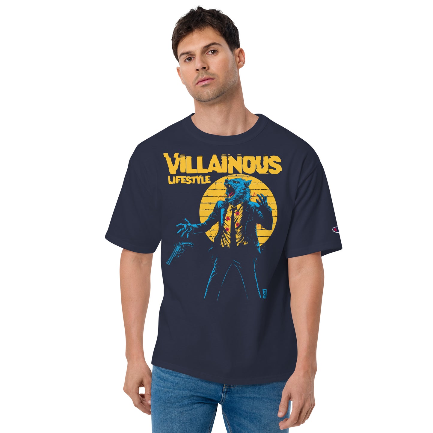 Villainous Lifestyle Werewolf Shootout Men's Champion Relaxed Fit T-shirt