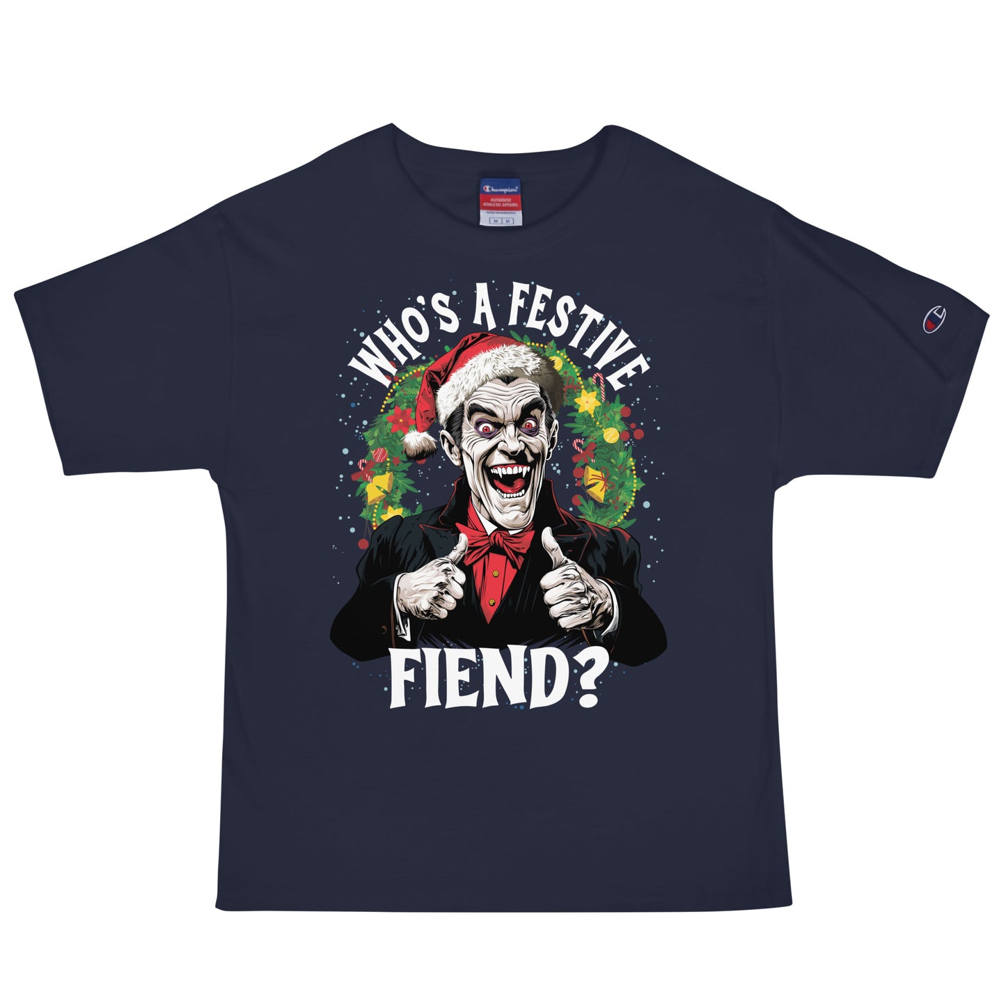 Who's a Festive Fiend? Men's Champion Relaxed Fit T-shirt