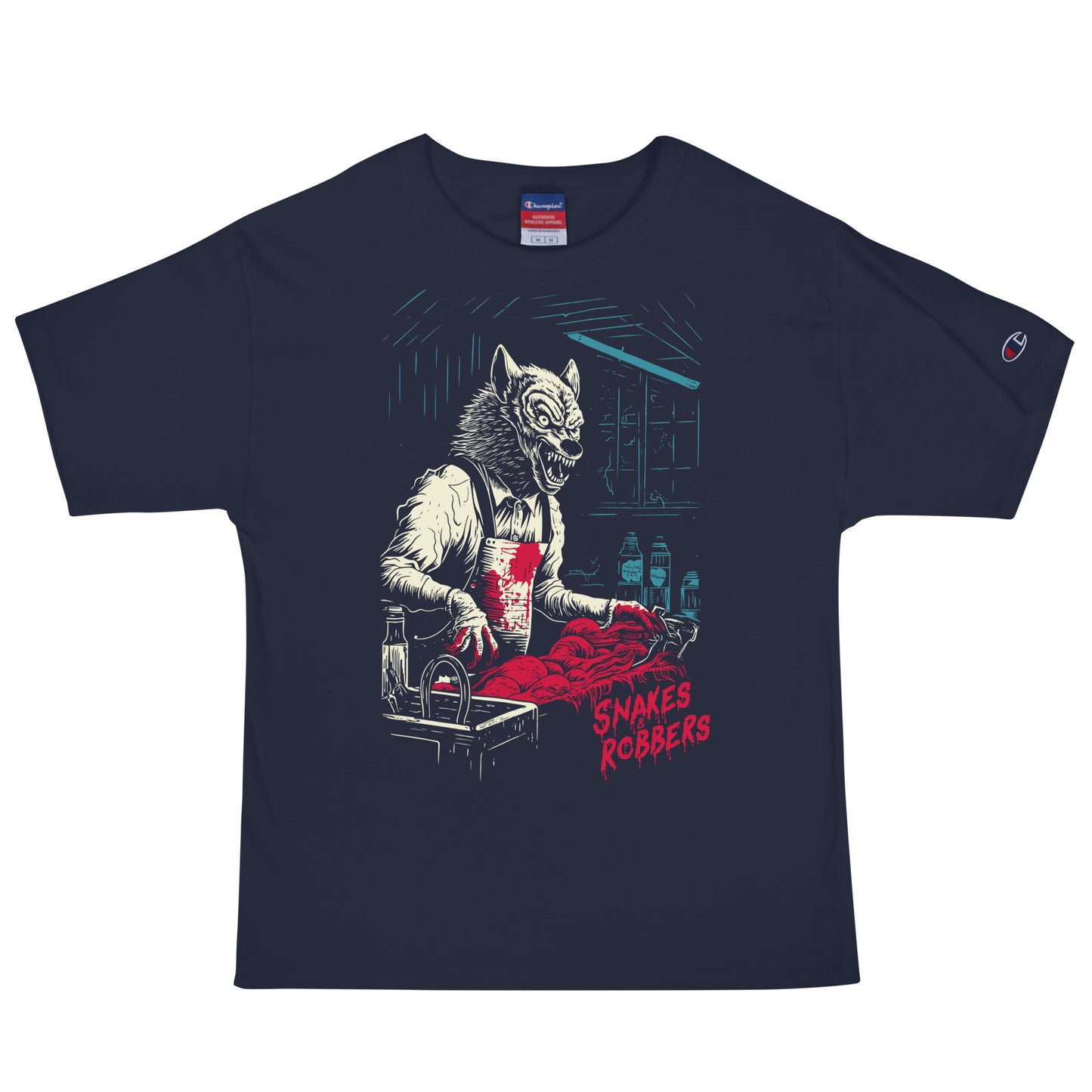 Butcher Shop Werewolf Men's Champion Relaxed Fit T-shirt