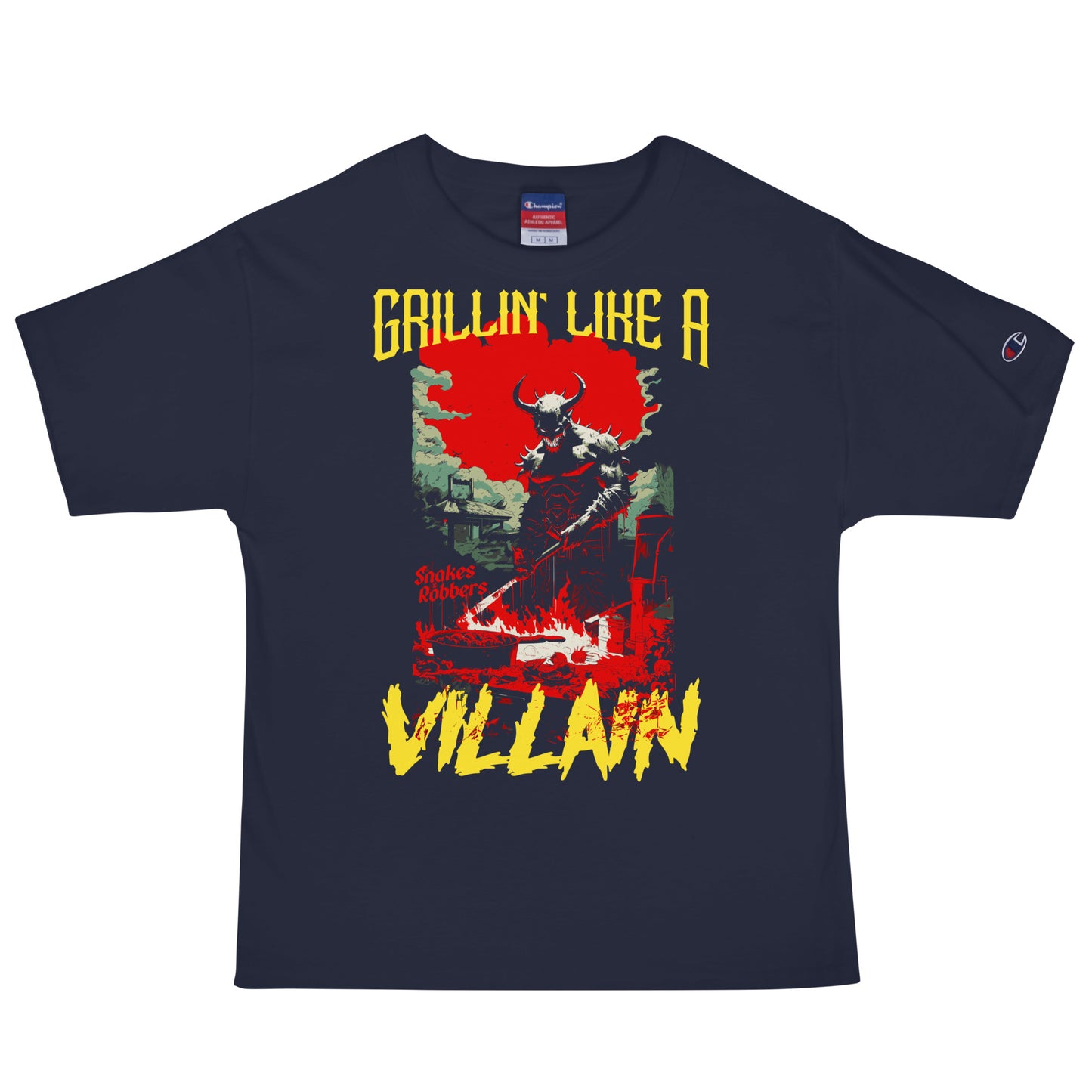 Grillin' like a Villain Devil Men's Champion Relaxed Fit T-shirt