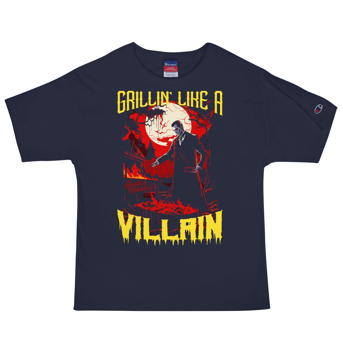 Grillin' like a Villain Dracula Men's Champion Relaxed Fit T-shirt