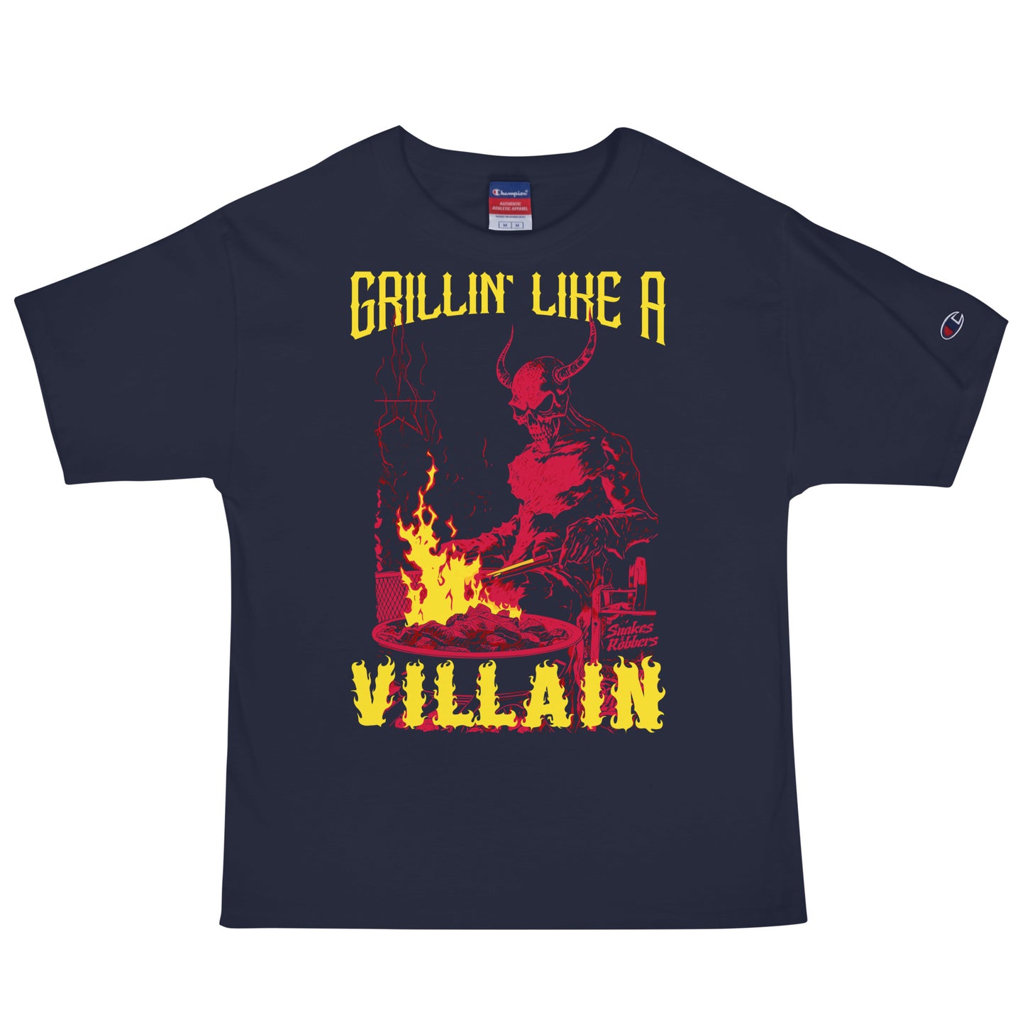 Grillin' like a Villain Devil Men's Champion Relaxed Fit T-shirt