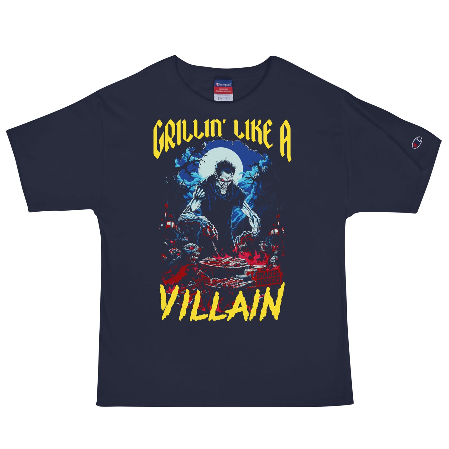 Grillin' like a Villain Ghoul Men's Champion Relaxed Fit T-shirt