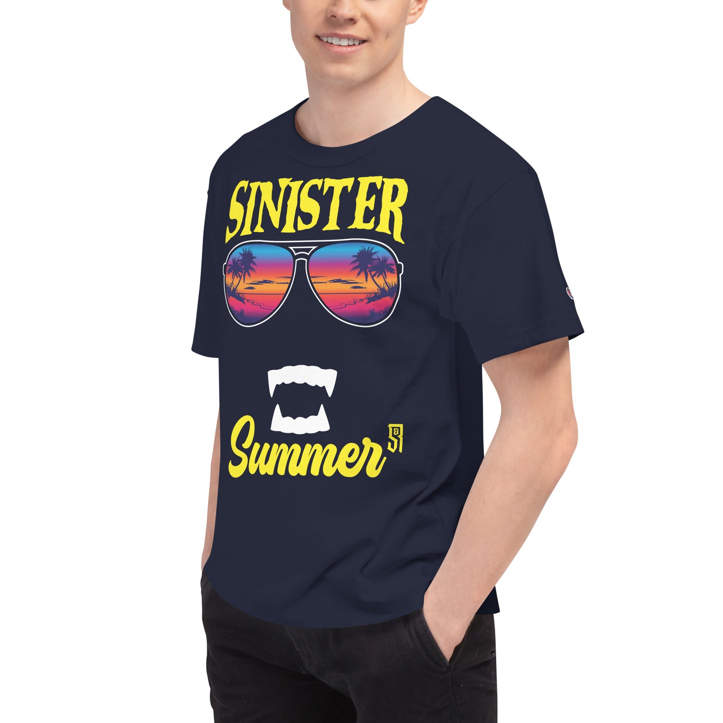 Sinister Summer Vampire Men's Champion Relaxed Fit T-shirt