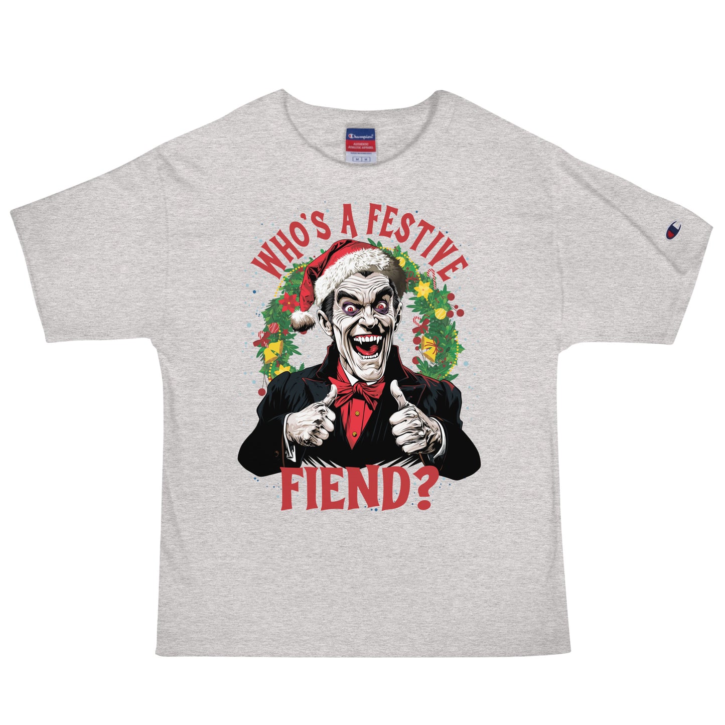 Who's a Festive Fiend? Men's Champion Relaxed Fit T-shirt