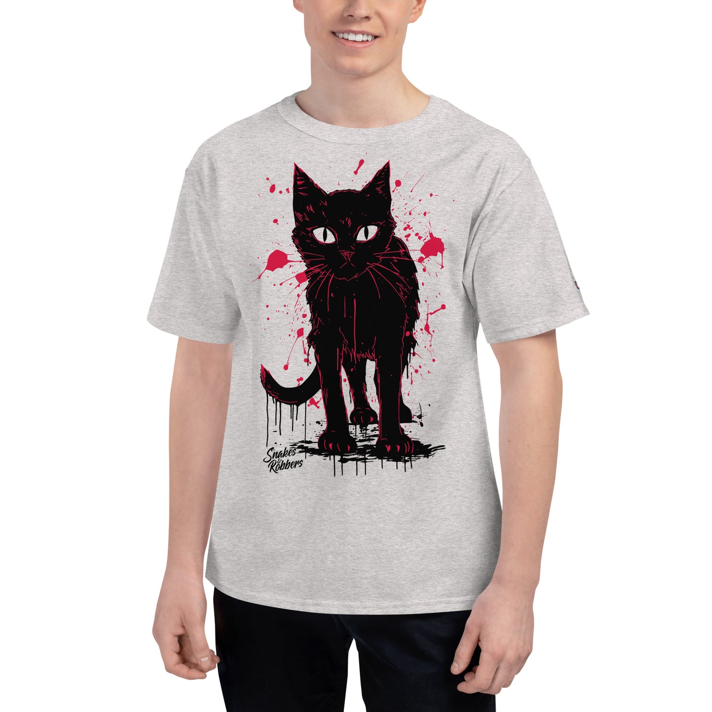 Cursed Cat Men's Champion Relaxed Fit T-shirt