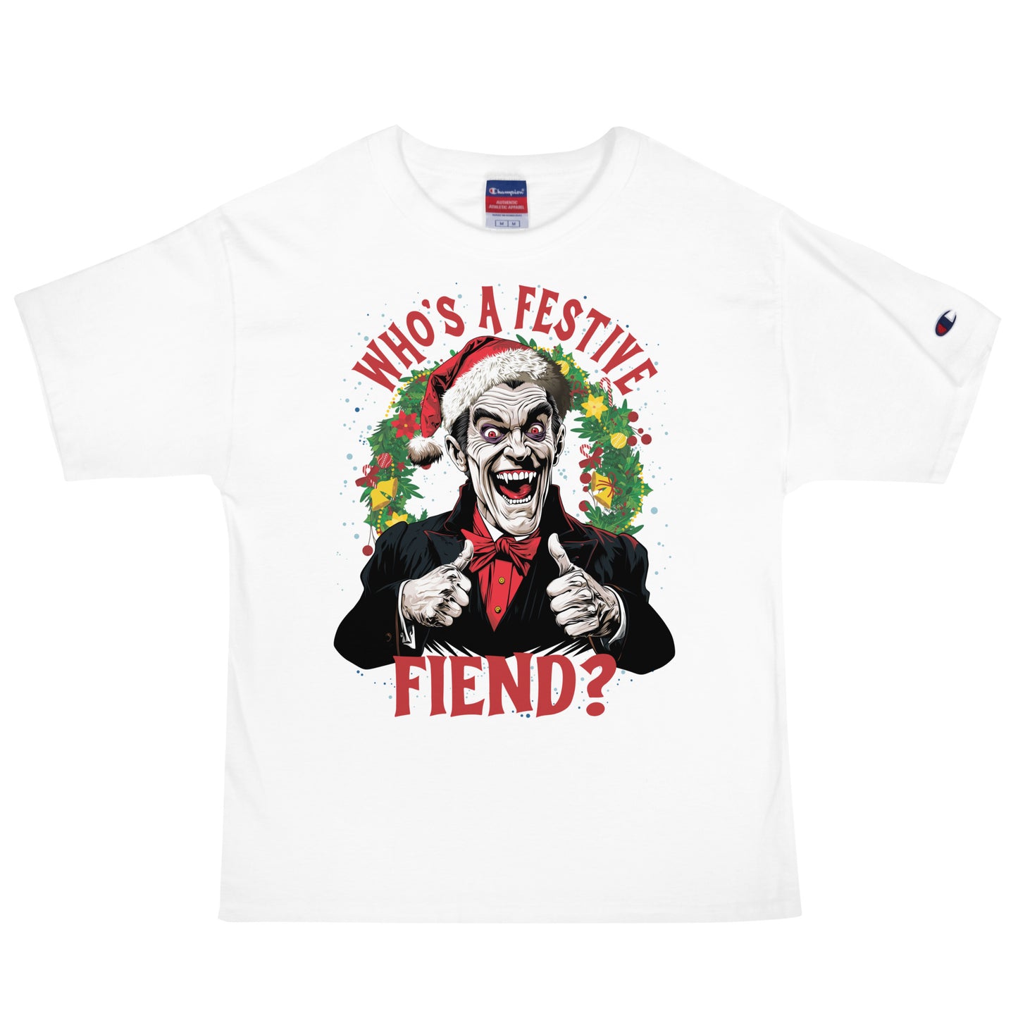 Who's a Festive Fiend? Men's Champion Relaxed Fit T-shirt