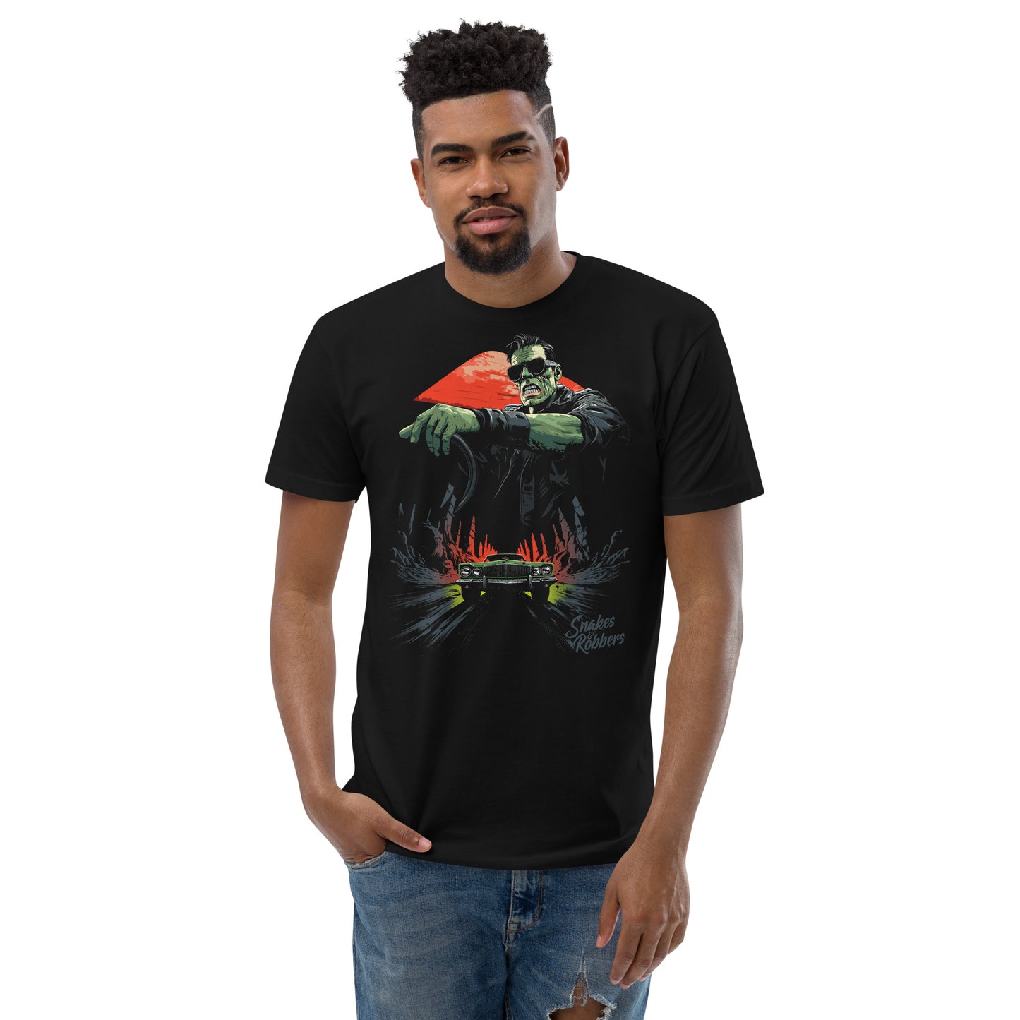 Hearse Racer Men's Next Level Fitted T-Shirts